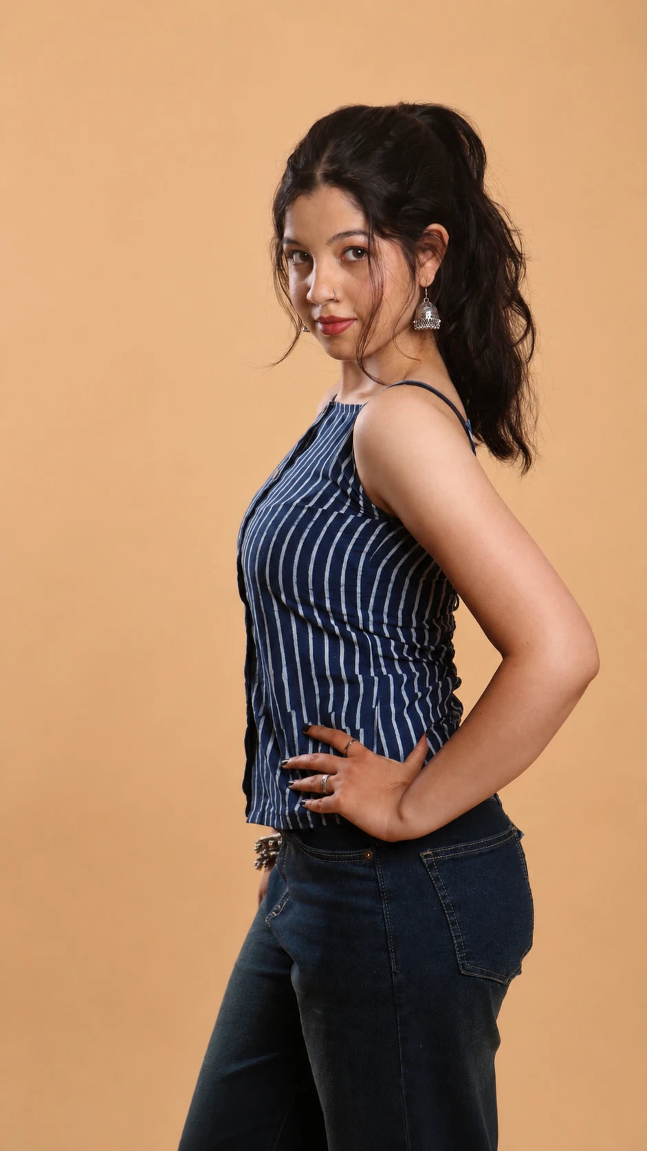 Sameera - Indigo Stripes