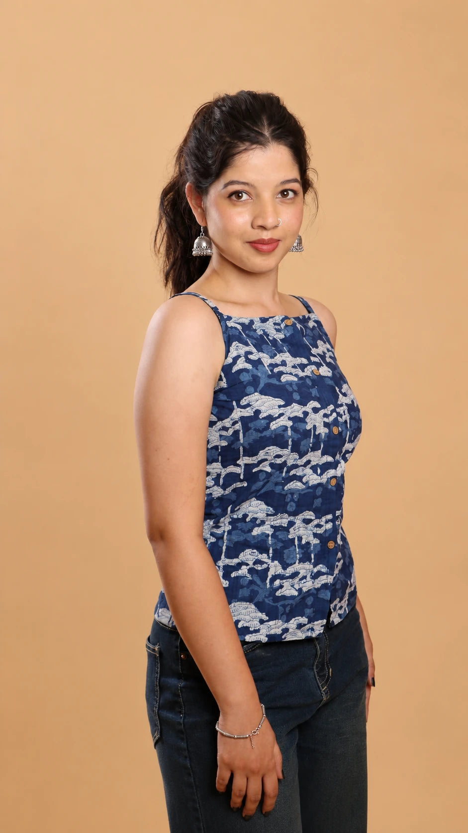 Sameera - Indigo Print