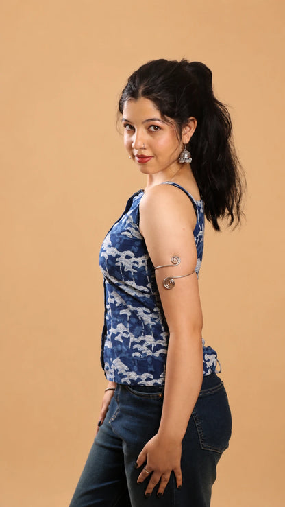 Sameera - Indigo Print