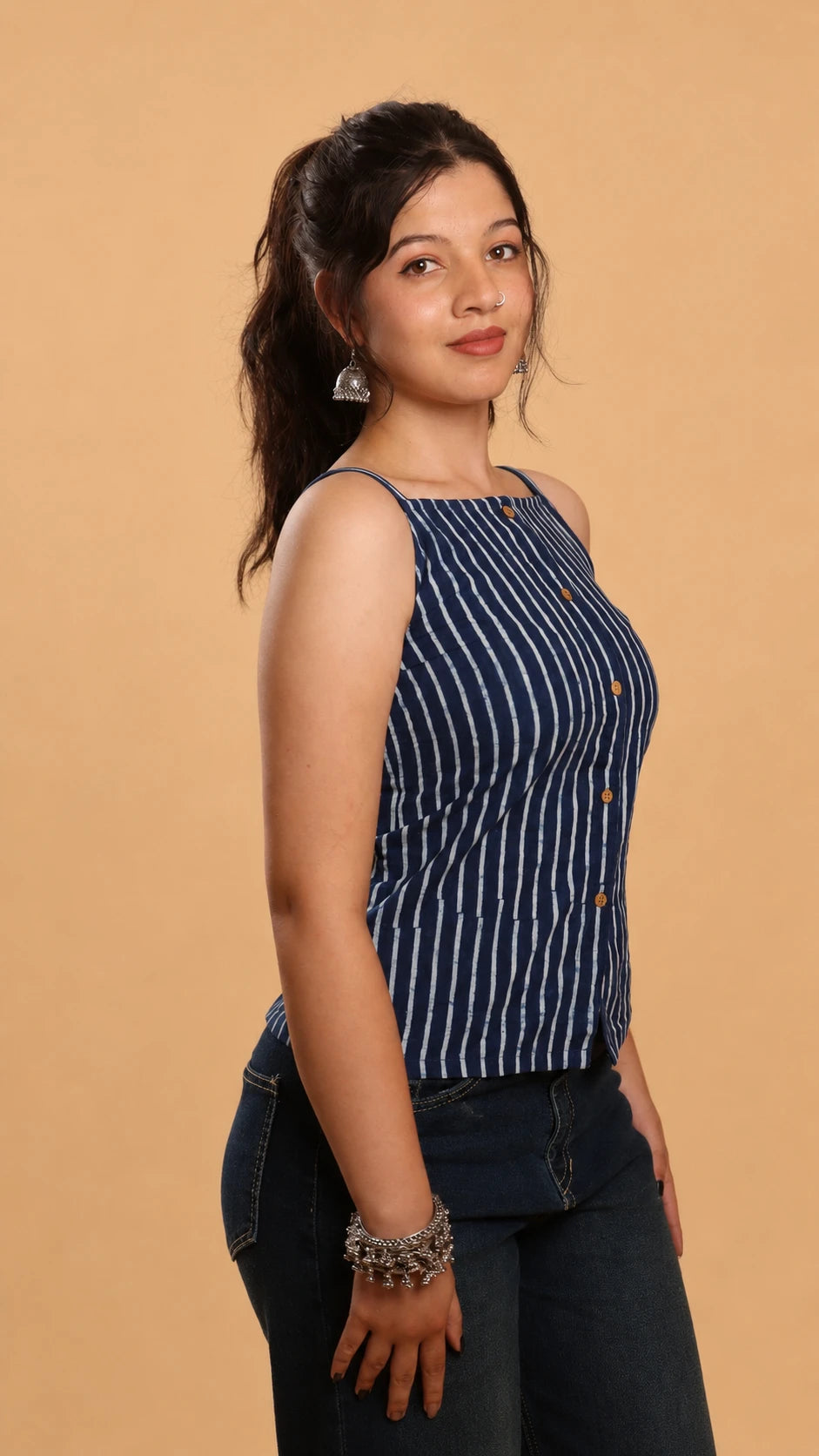 Sameera - Indigo Stripes
