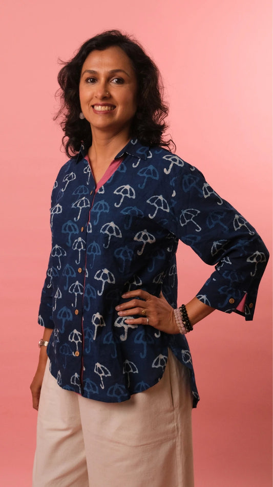 Chaarvi - Indigo Shirt