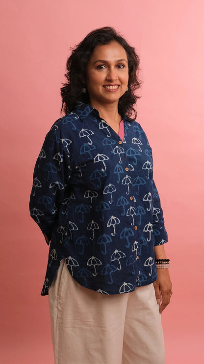 Chaarvi - Indigo Shirt